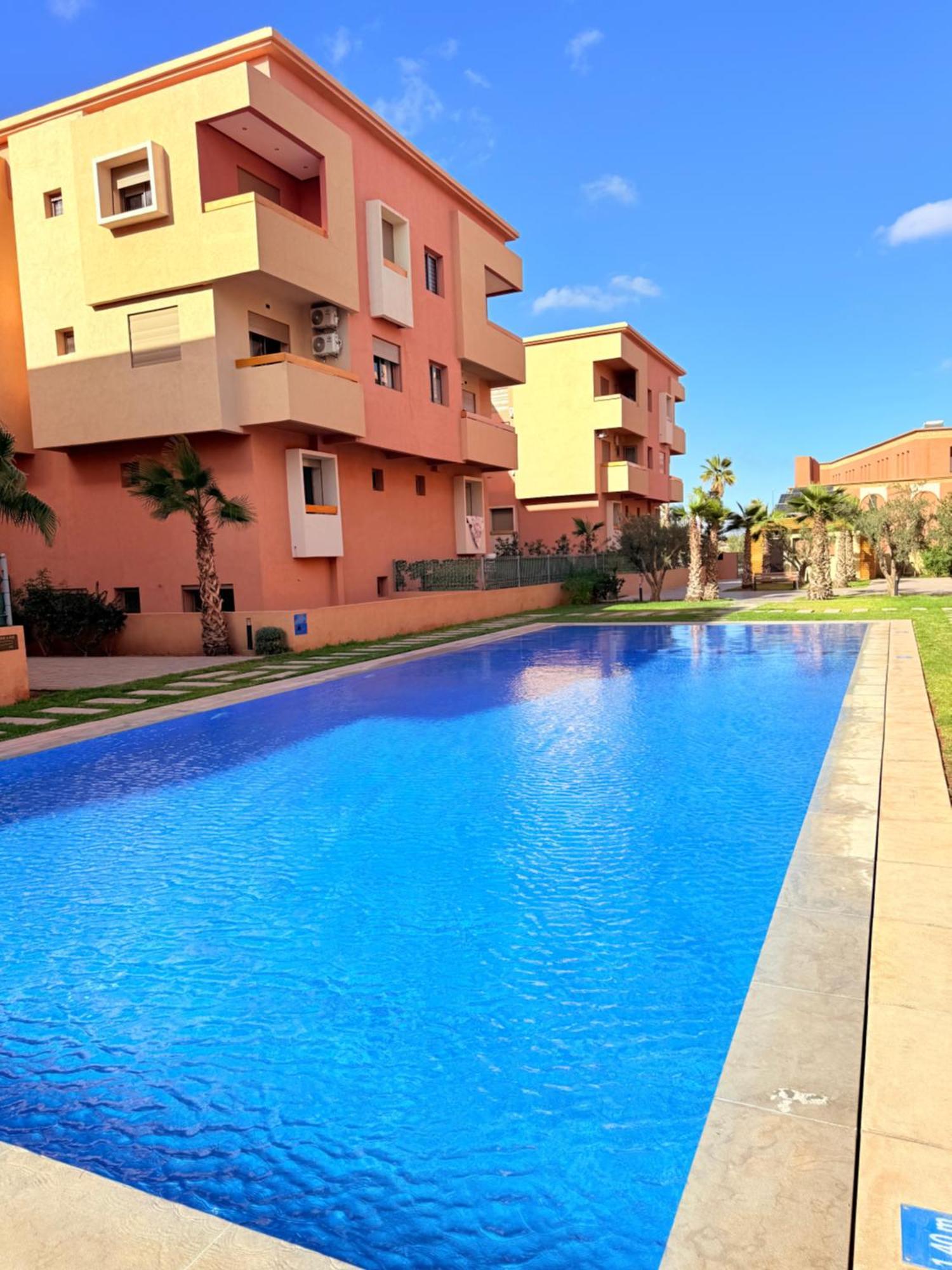 Chic Appartement 3Ch Confortable Vus Piscine 马拉喀什